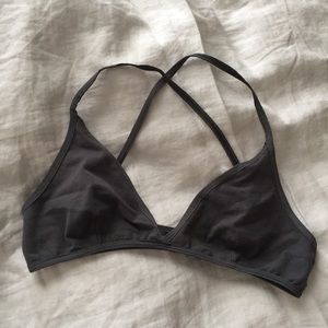 American Apparel cotton spandex crossback bra